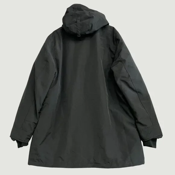 Gerry Men's XXL Black Down Parka Faux Fur Hood Button Zip up JCK0210